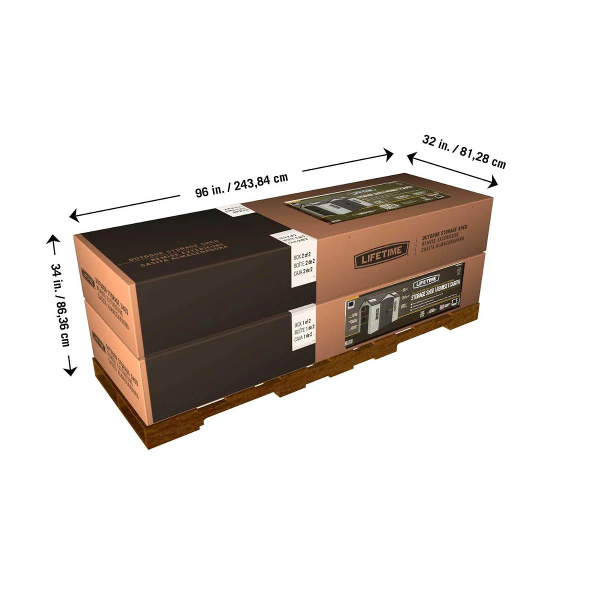 Lifetime 10 Ft. X 8 Ft. Outdoor Storage Shed - 60001