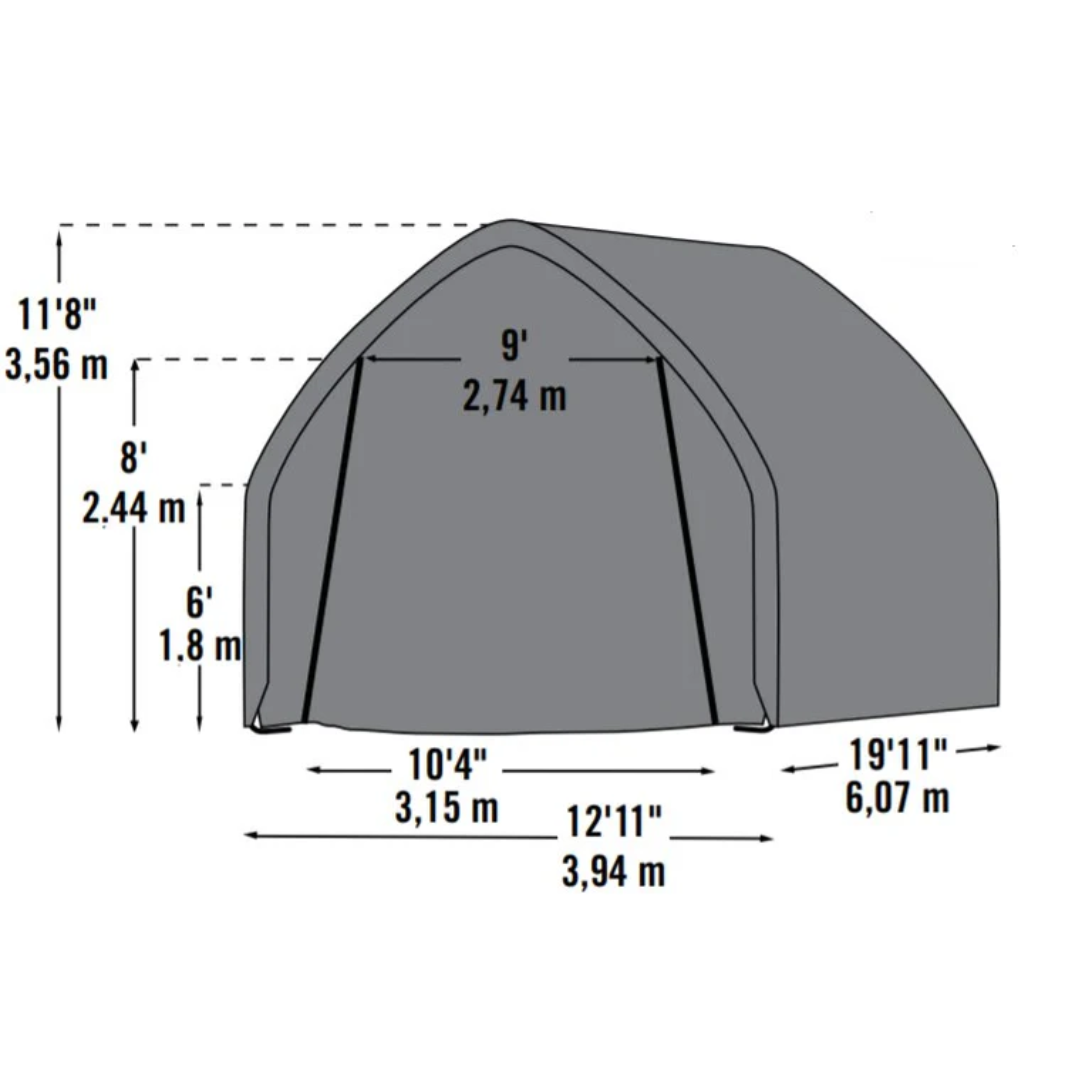 ShelterLogic Garage-in-a-Box SUV/Truck 13 x 20 ft.