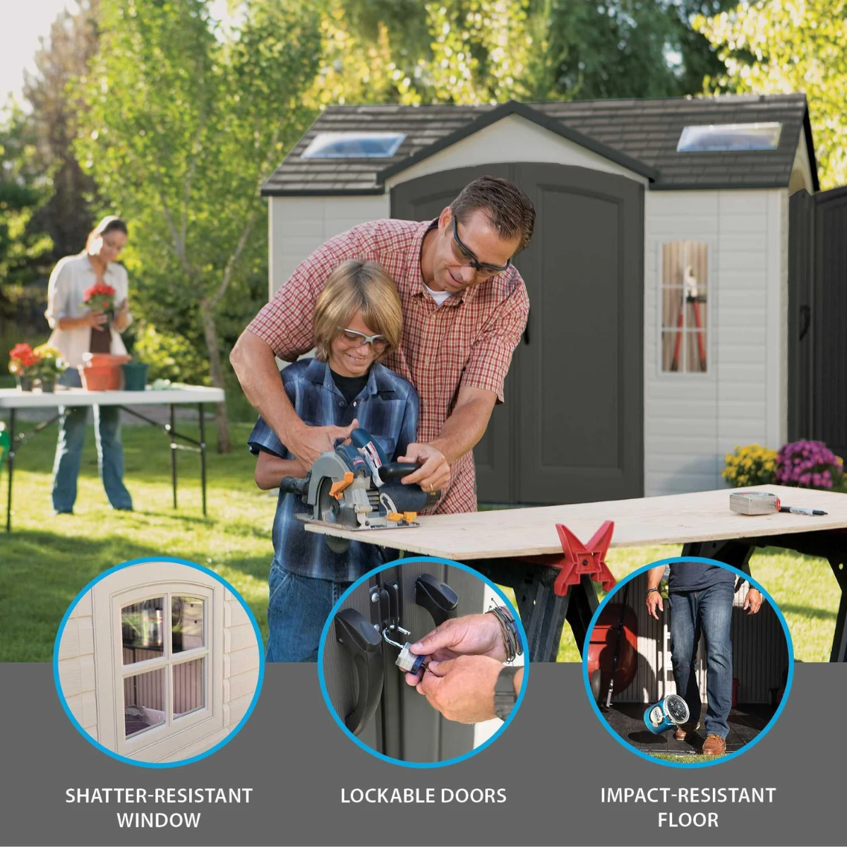Lifetime 10 Ft. X 8 Ft. Outdoor Storage Shed - 60001