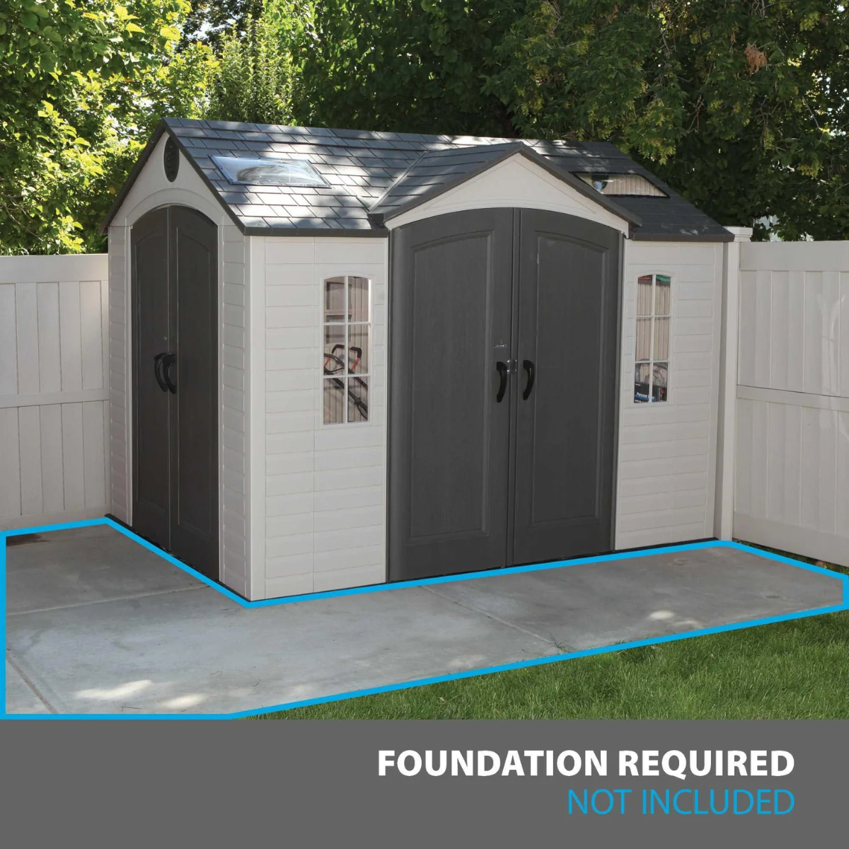 Lifetime 10 Ft. X 8 Ft. Outdoor Storage Shed - 60001